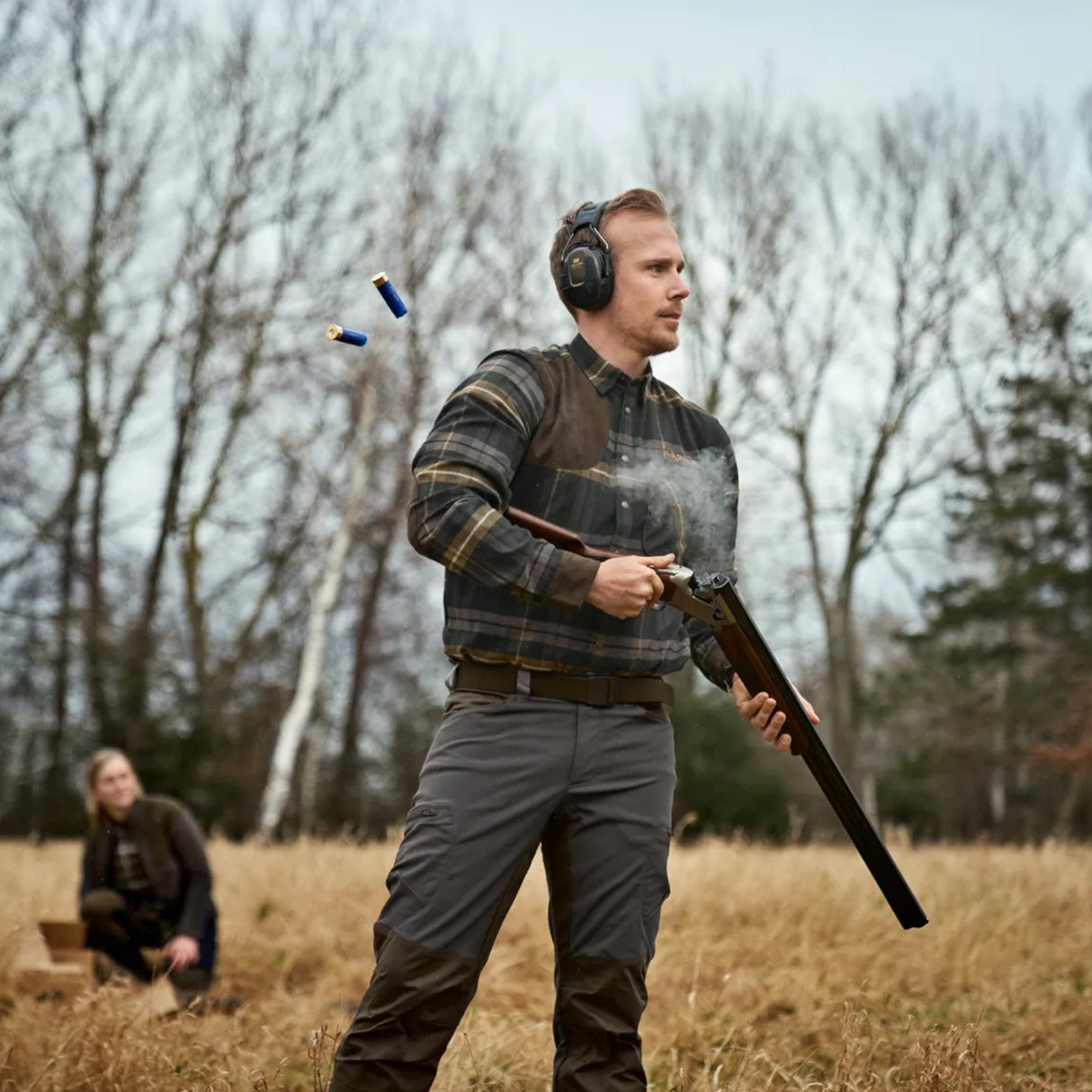 Härkila Jarne Shooting L/S Skjorte - Herre - Dark Olive