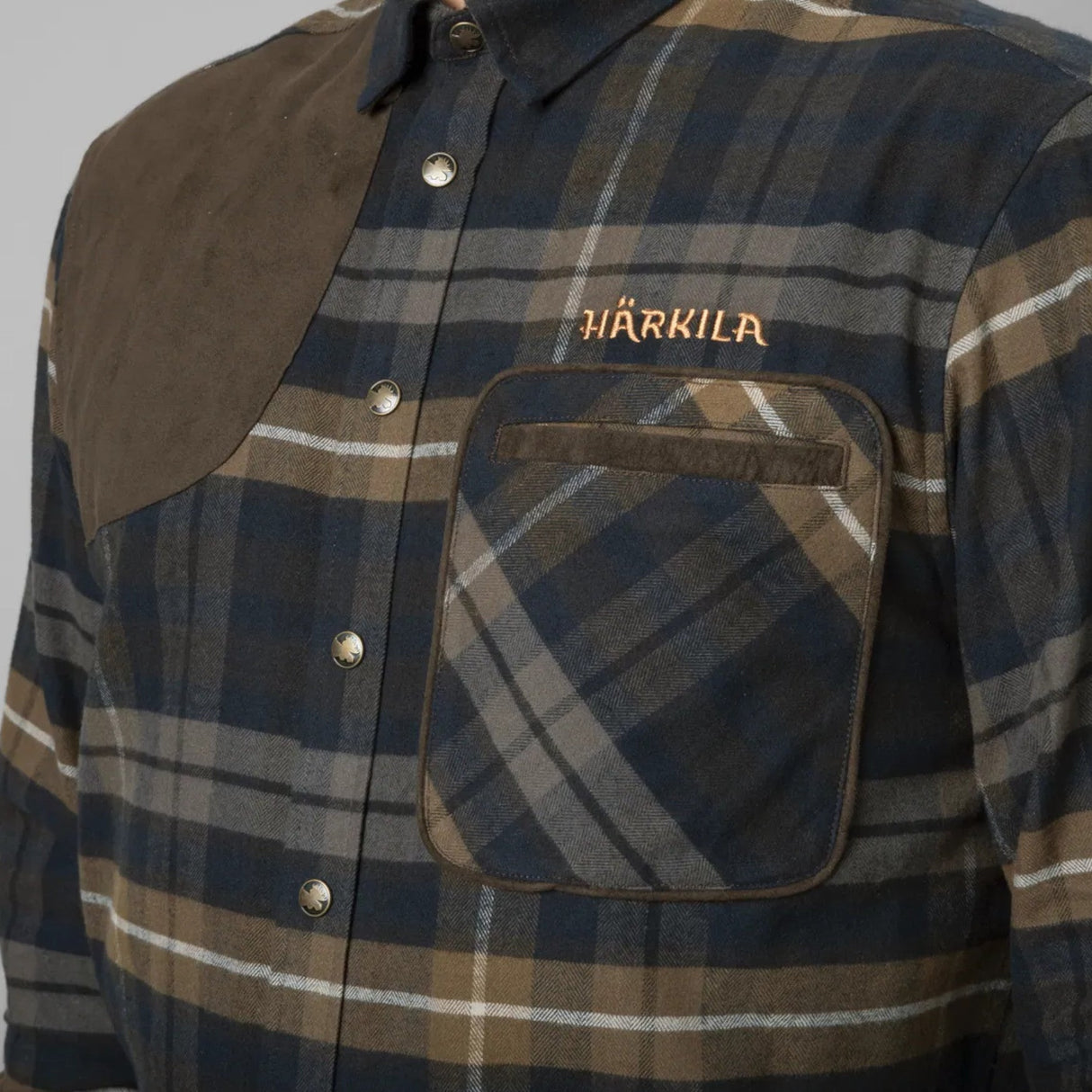 Härkila Jarne Shooting L/S Skjorte - Herre - Dark Olive