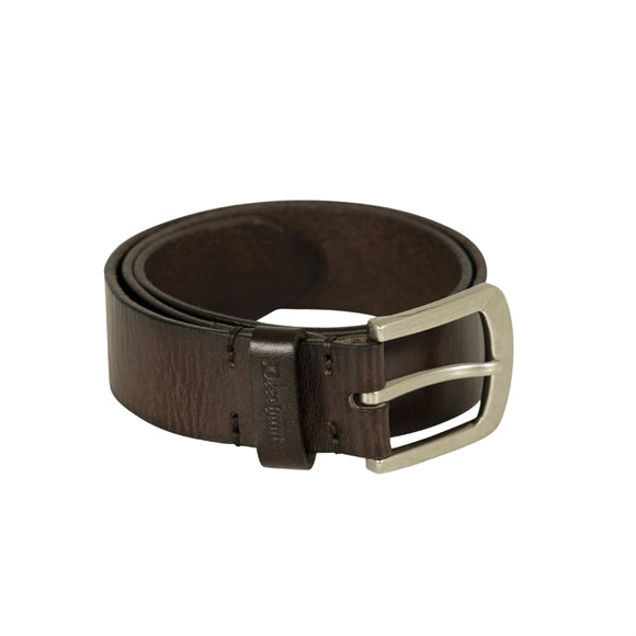 Deerhunter Læderbælte, 4 cm bredt - Unisex - Dark Brown