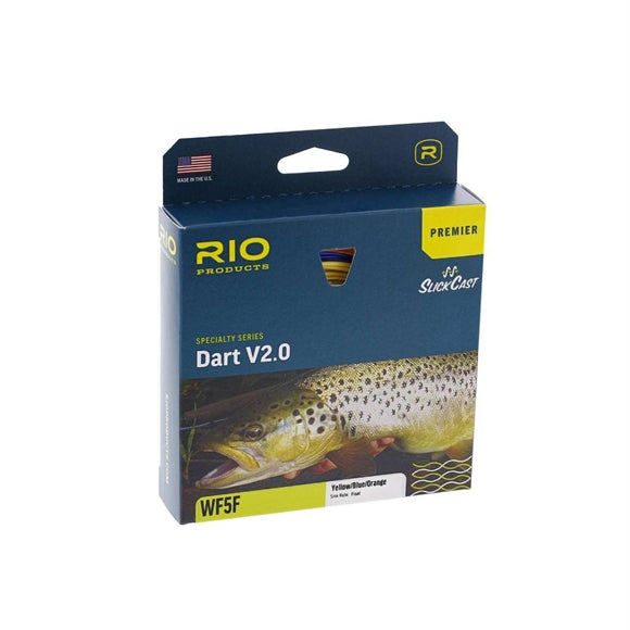 Rio Dart 2.0 WF Flydende Flueline - Yellow/Blue/Orange