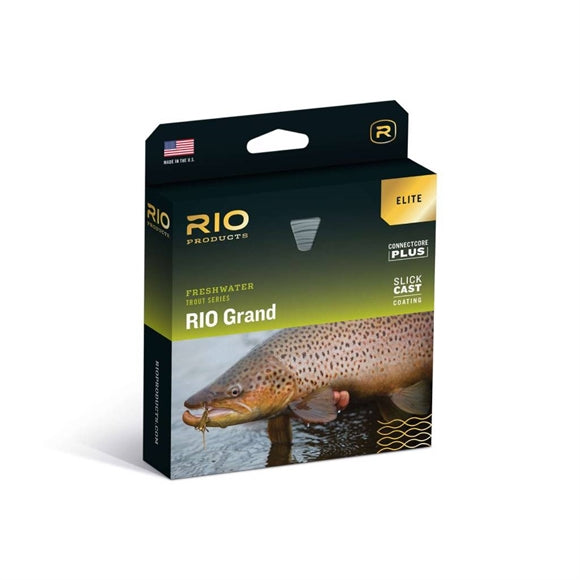 Rio Grand Elite WF Flydende Flueline - Green/Yellow/Gray