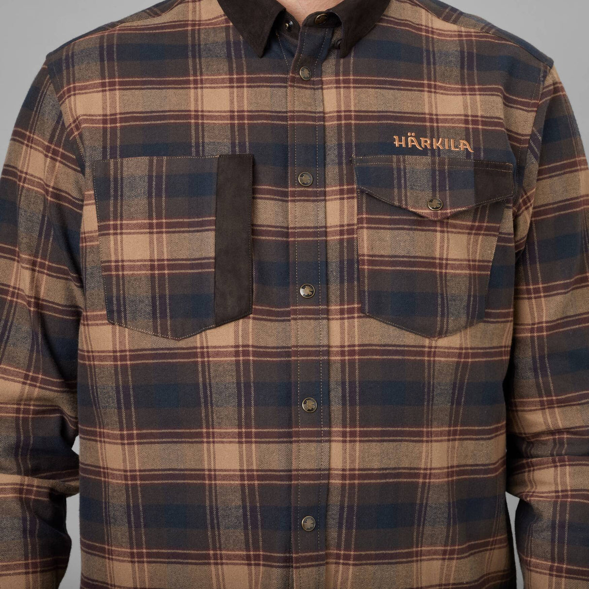 Härkila Aivak L/S skjorte - Herre - Burgundy