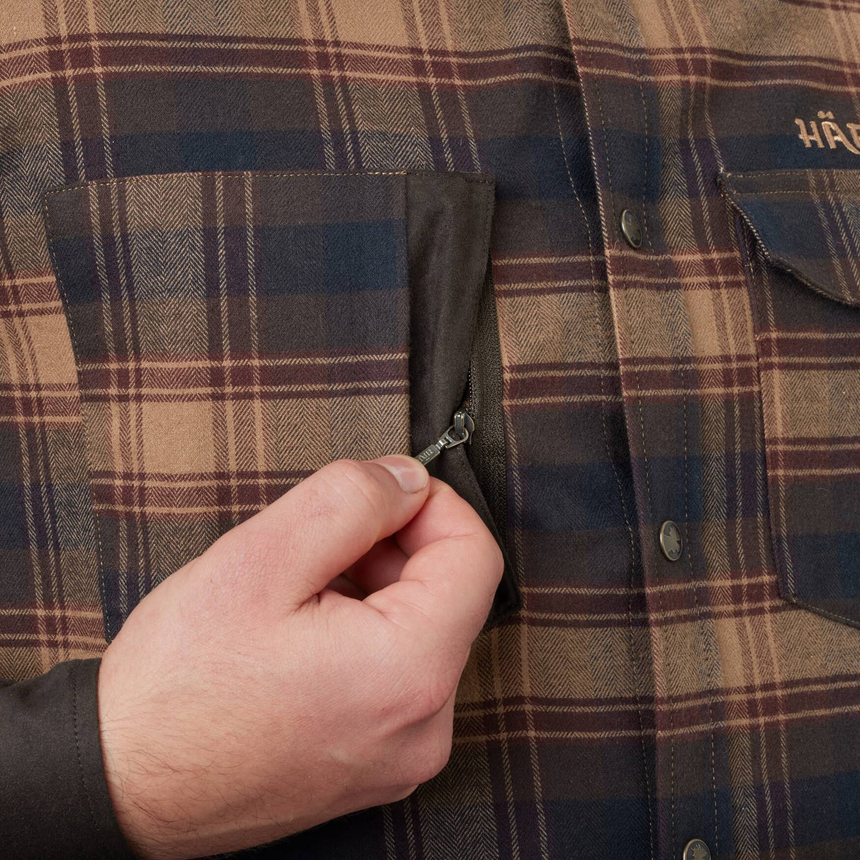 Härkila Aivak L/S skjorte - Herre - Burgundy