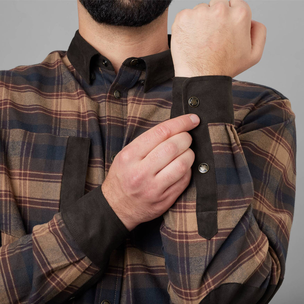 Härkila Aivak L/S skjorte - Herre - Burgundy