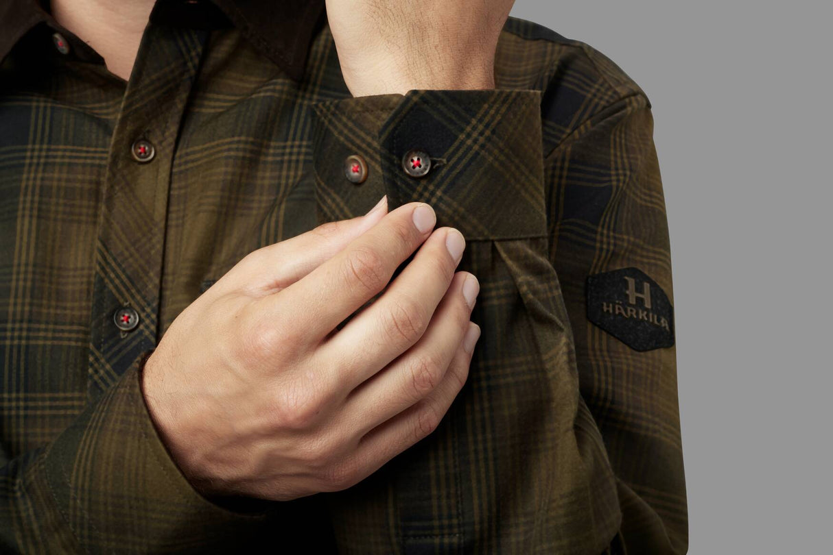 Härkila Driven Hunt flannel skjorte - Herre - Olive green check
