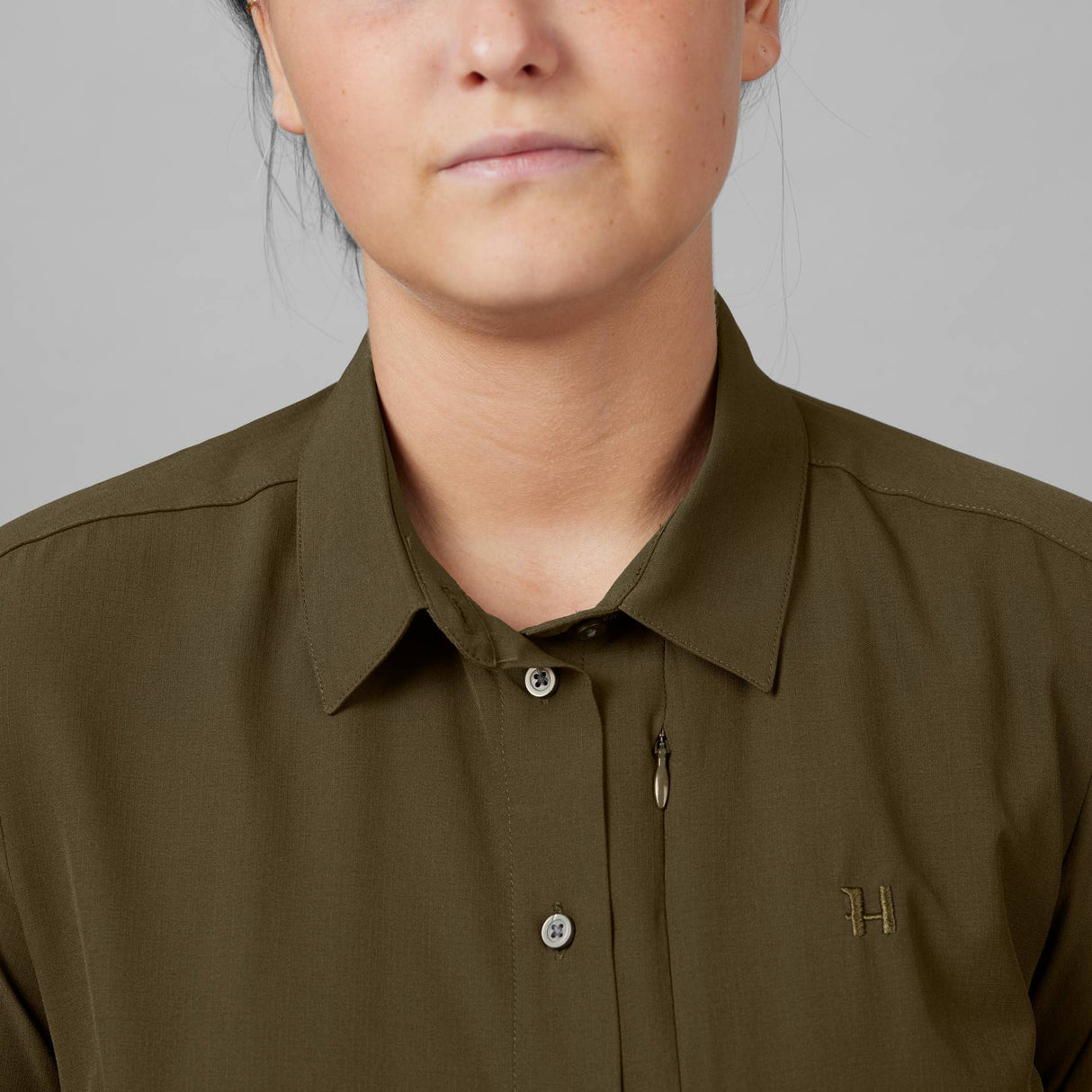 Härkila Trail L/S Lady skjorte - Dame - Willow green