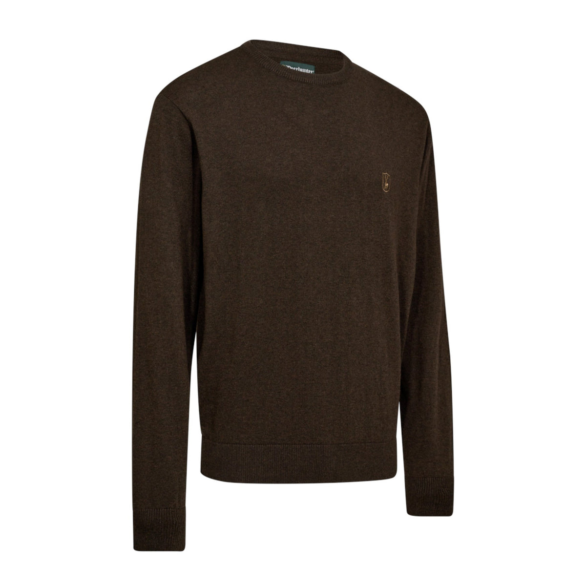 Deerhunter Harrington O-Neck Strik - Herre - Brown Melange
