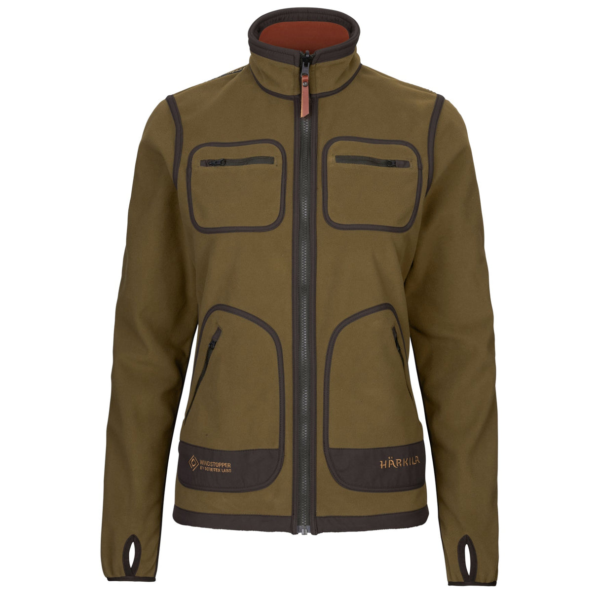Härkila Kamko Lady Fleece - Dame - Dark Olive/Arabian Spice