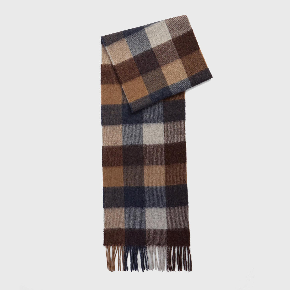 Barbour Large Tattersall Halstørklæde - Unisex - Midnight Oak