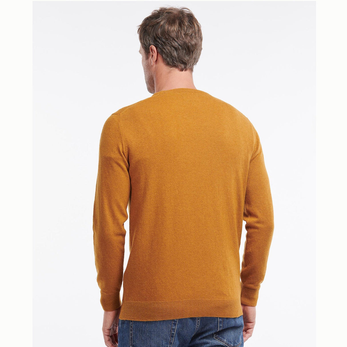 Barbour Essential Lambswool Crew - Herre - Dark Copper