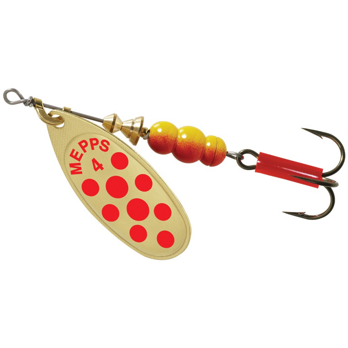Mepps Aglia Decoree Spinner - Gold/Red Dots