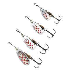 Mepps Aglia Decroree Spinner - Silver/Red Dots
