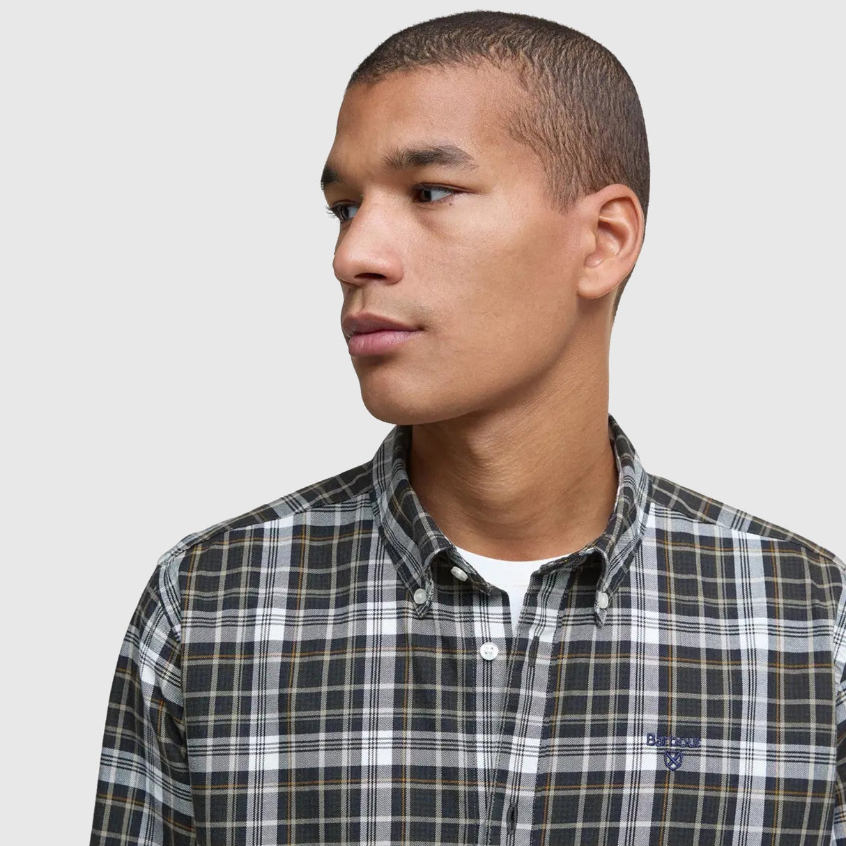 Barbour Mosswood Tailored Checked Skjorte - Herre - Olive