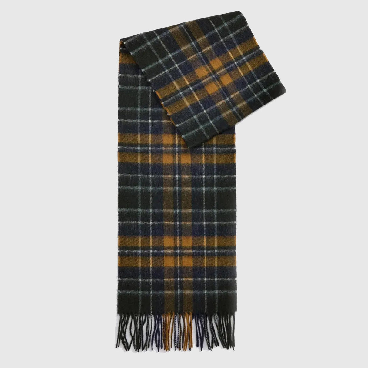 Barbour New Check Tartan Halstørklæde - Unisex - Forest/Bronze Brown