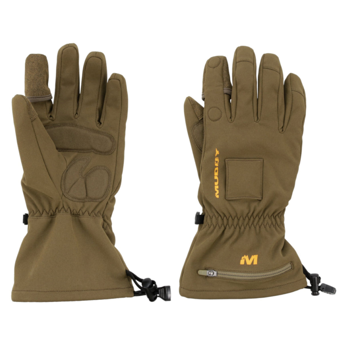 Muddy Nucleus Softshell Handske m. varme - Unisex - Brown Clay