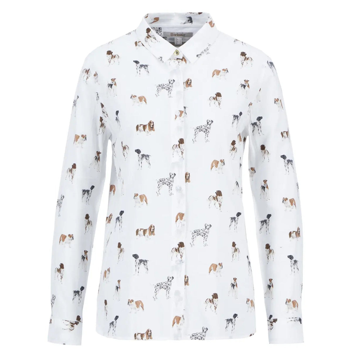 Barbour Safari Relaxed L/S Skjorte - Dame - Dog Print