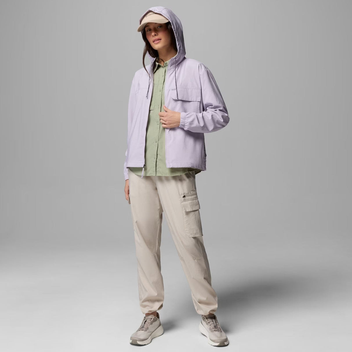 Columbia Skien Valley Hooded L/S Skjortejakke - Dame - Lavender Pearl