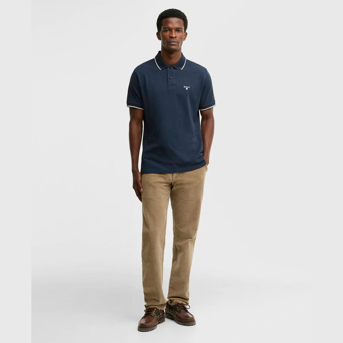 Barbour Stretch Cord Tailored Fløjlsbuks - Herre - Washed Stone