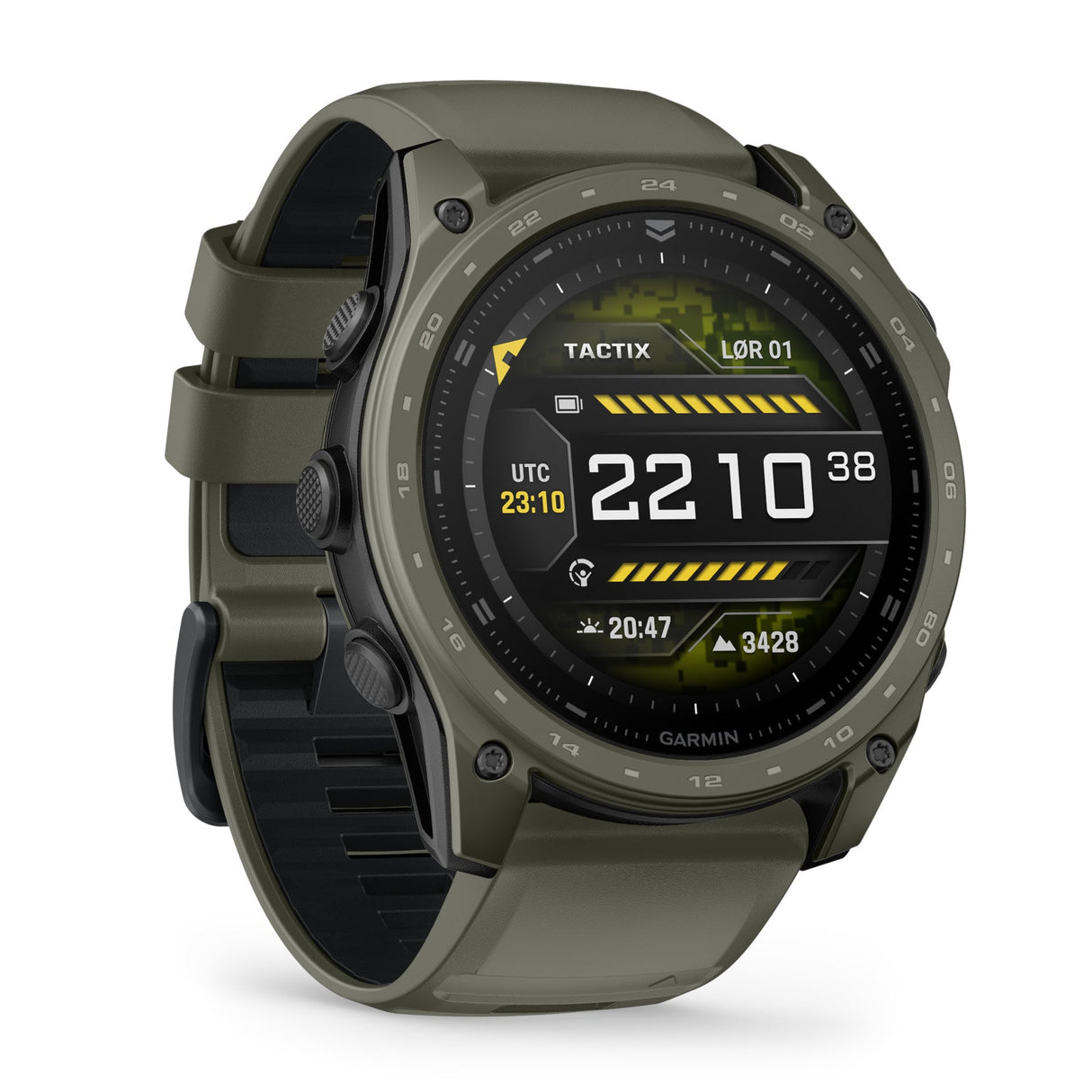Garmin Tactix® 8 Cerakote Taktisk Smartwatch - AMOLED - 51 mm - Olive Drab