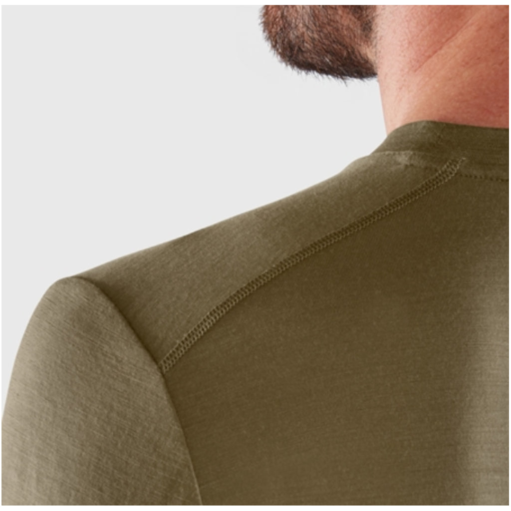 Fjällräven Abisko Wool SS M T-Shirt - Herre - Laurel Green