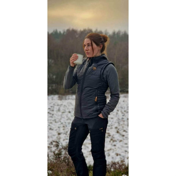 Happyhot Alaska Deluxe Varmevest - Dame - Sort