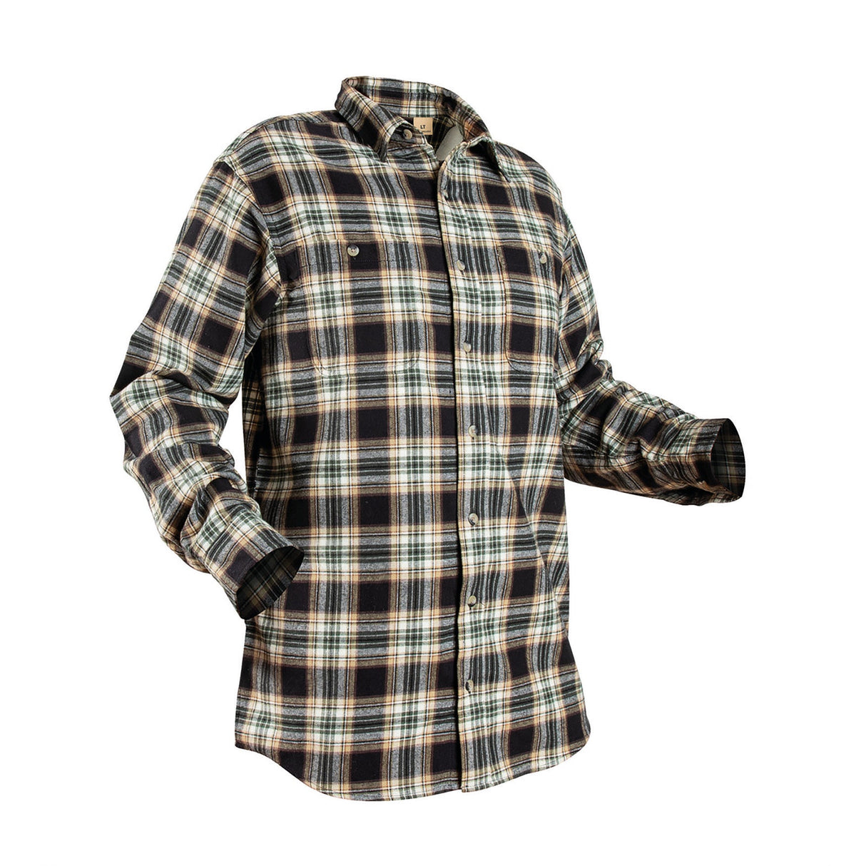 Nordhunt Arizona Flannel Skjorte - Herre - Black/Olive Check