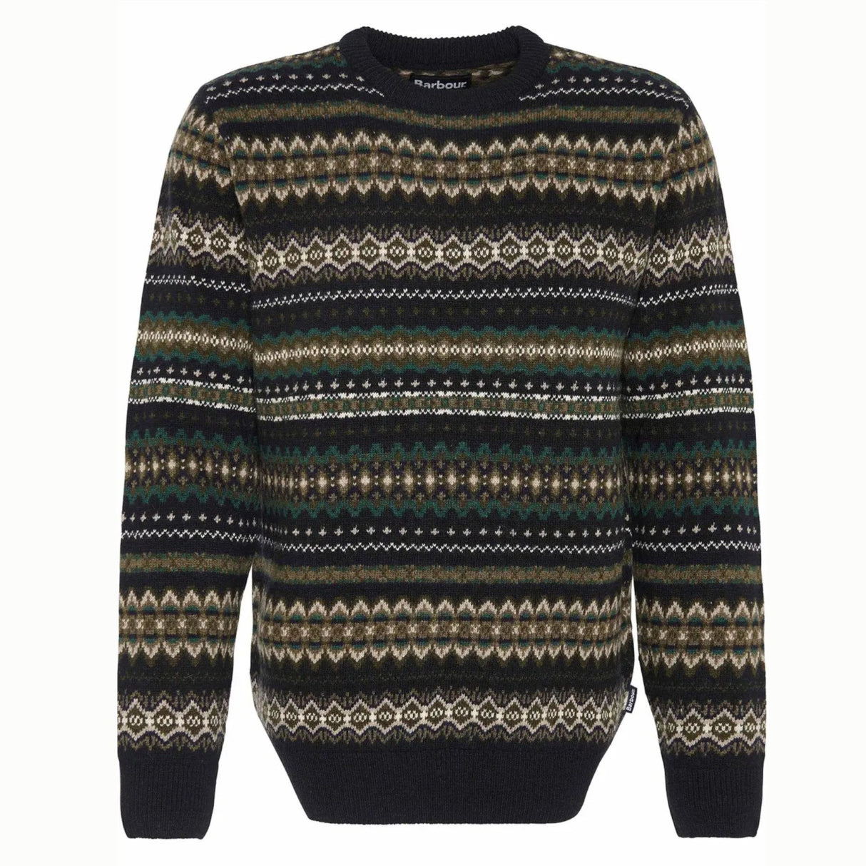 Barbour Case Fair Isle Strik - Herre - Black Marl