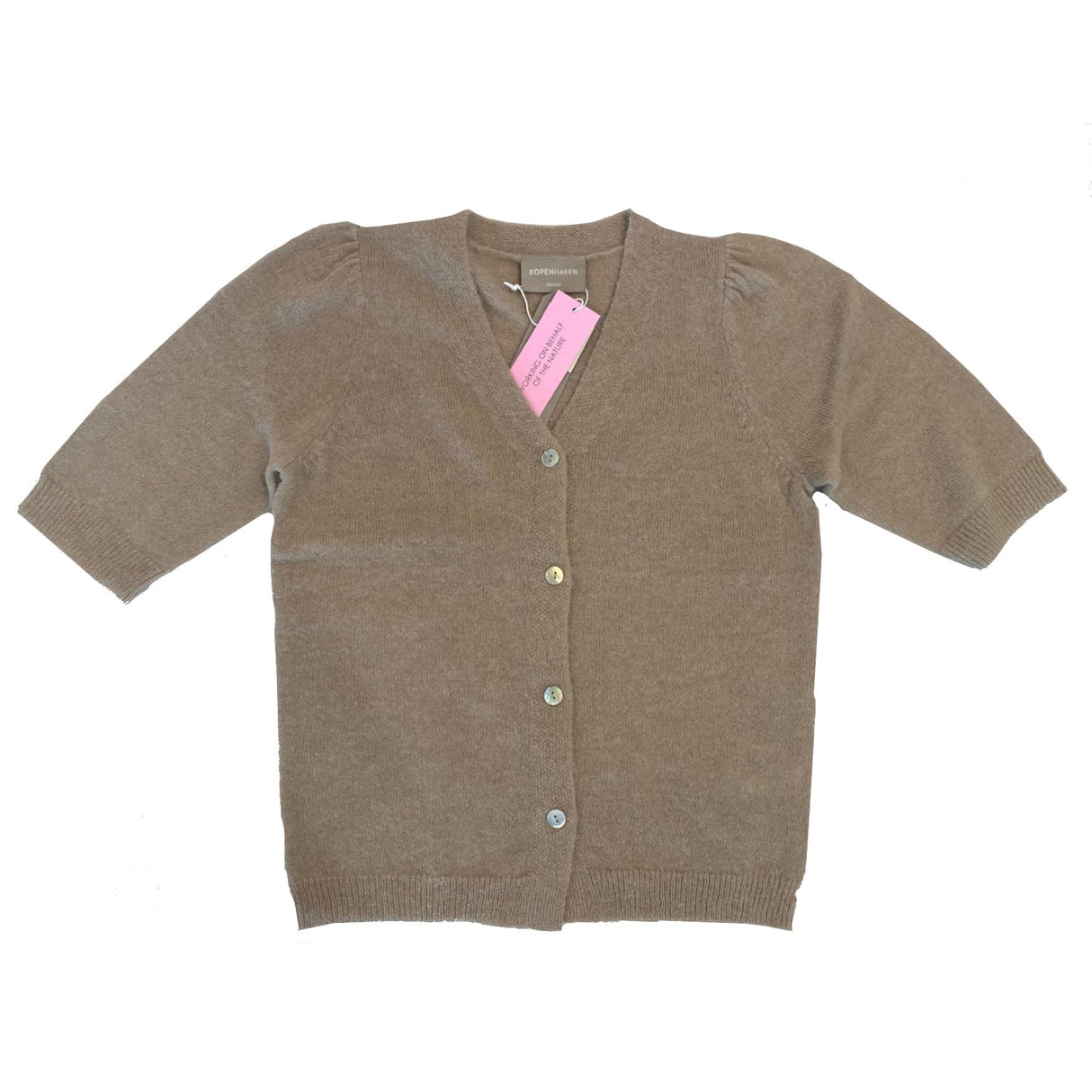 Kopenhaken Balvi Short Sleeve Cardigan - Dame - Pure Cashmere