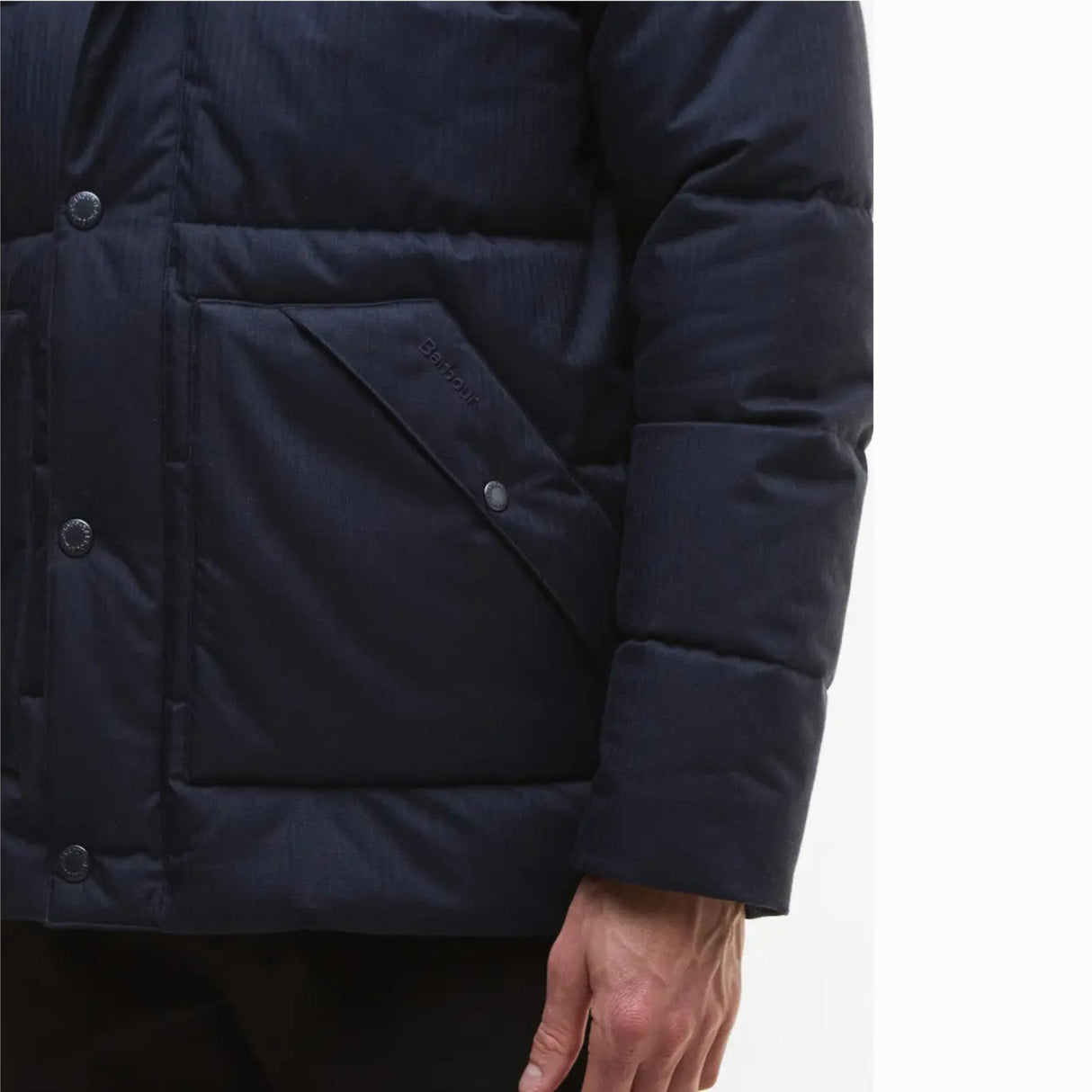 Barbour Brampton Puffer Jakke - Herre - Dark Navy/Midnight Oak