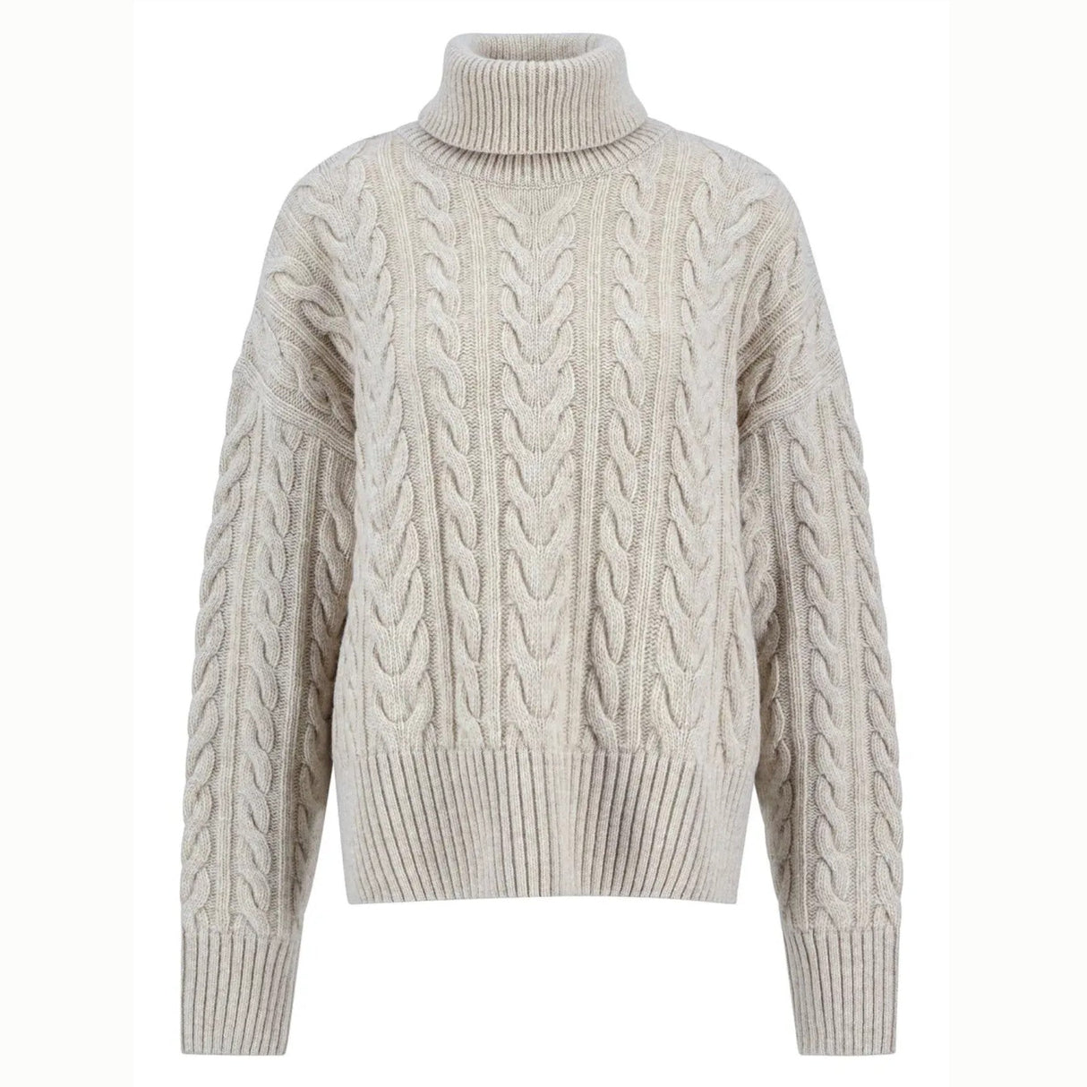 Barbour Embleton Rullekrave Strik - Dame - Birch