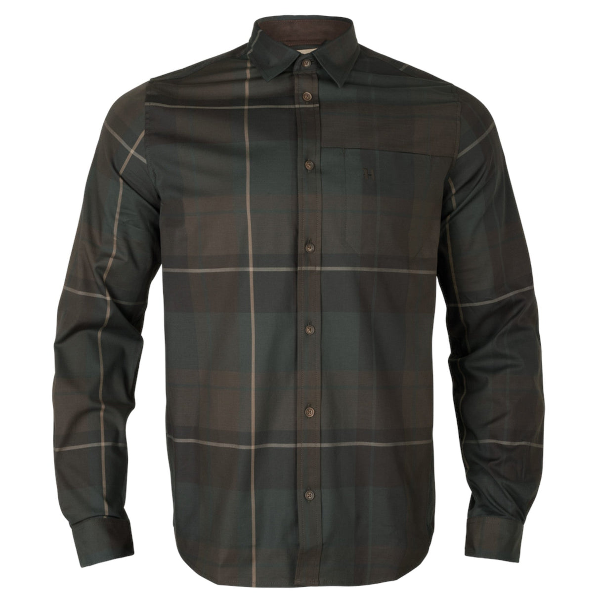 Härkila Akse L/S Skjorte - Herre - Shadow Brown Check
