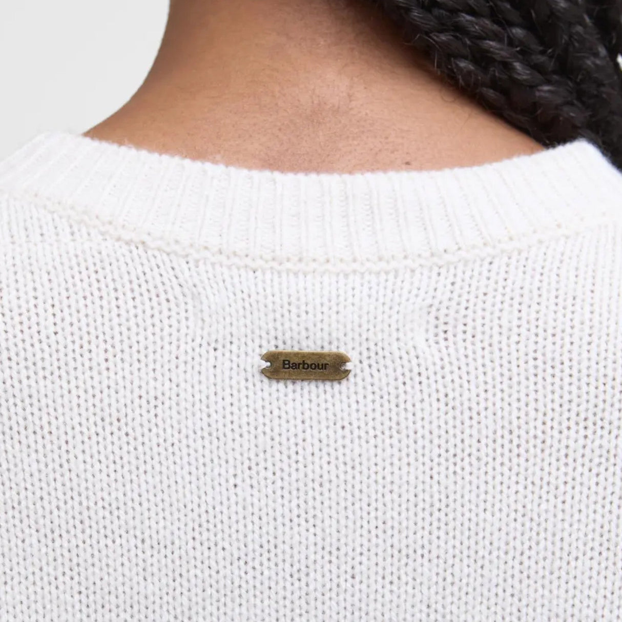 Barbour Woodhouse Strik - Dame - Ecru