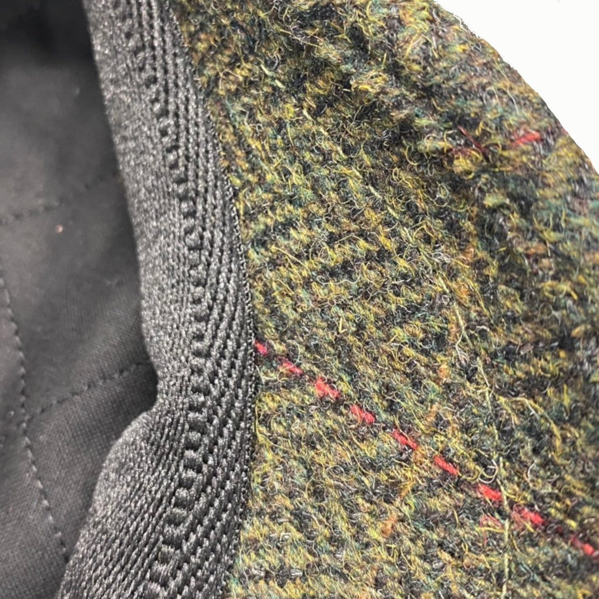 Fiebig Shetland Flatcap - Herringbone/Check - Olive