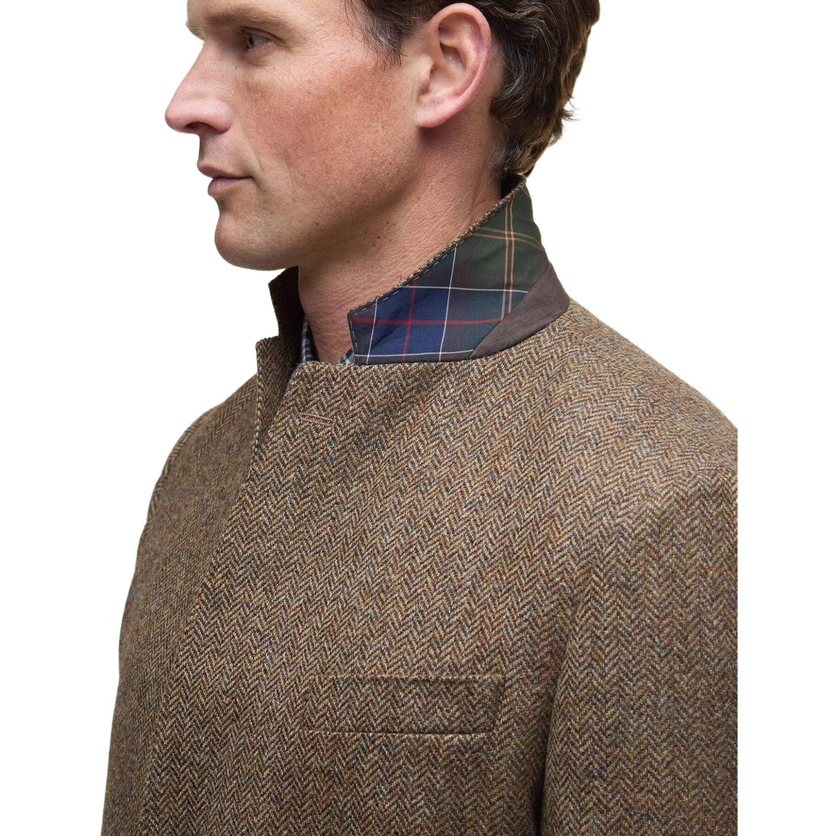 Barbour Firth Moons Herringbone Blazer - Herre - Brun