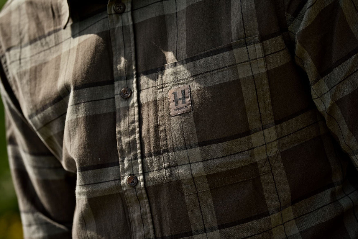 Härkila Fjell L/S Skjorte - Herre - Green Check