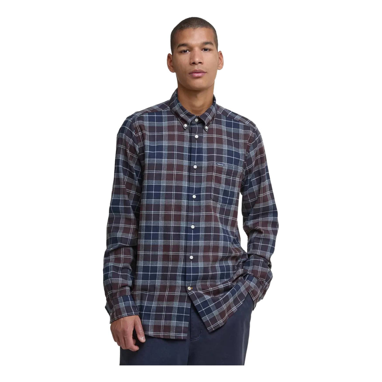 Barbour Fortrose Tailored Skjorte - Herre - Midnight Oak Tartan