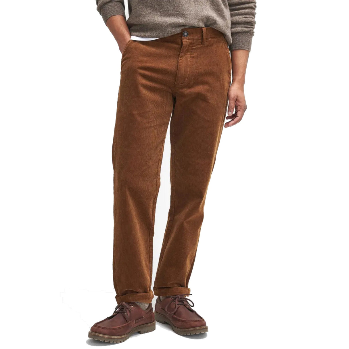 Barbour Stretch Cord Tailored Fløjlsbuks - Herre - Dark Honey