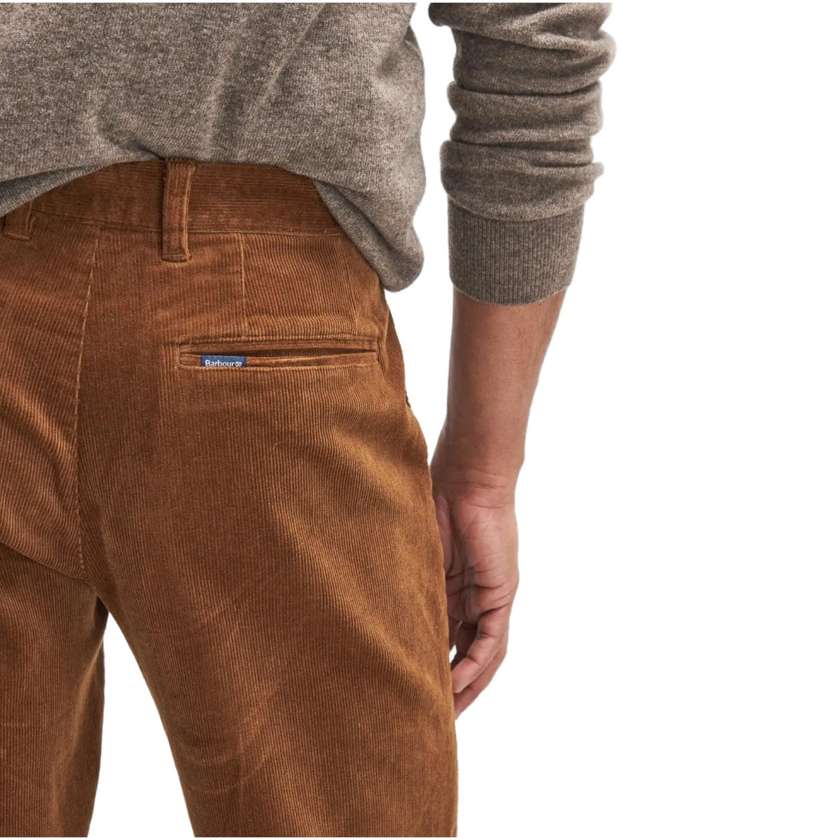 Barbour Stretch Cord Tailored Fløjlsbuks - Herre - Dark Honey