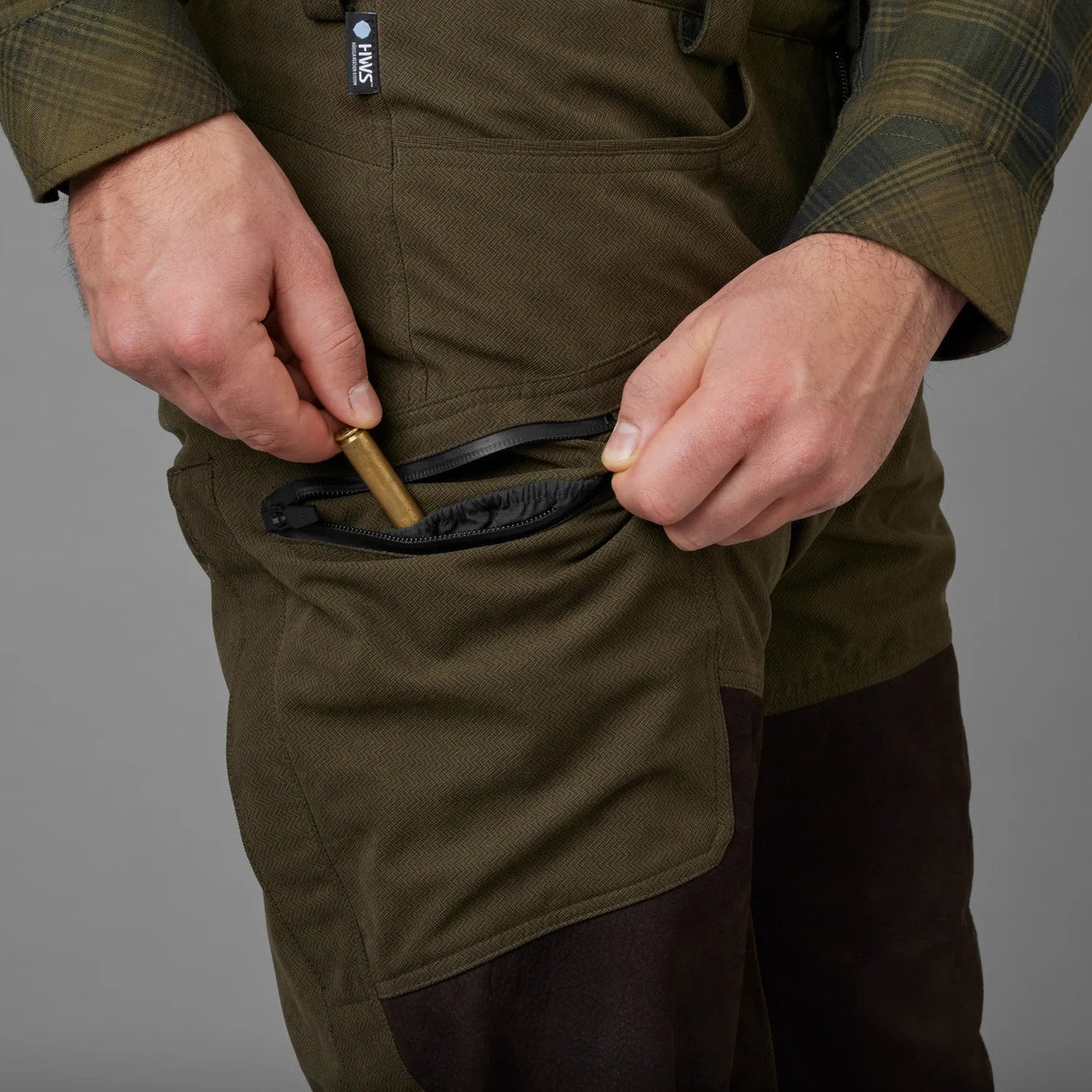 Härkila Driven Hunt HWS Læderbuks - Herre - Willow Green/Shadow Brown