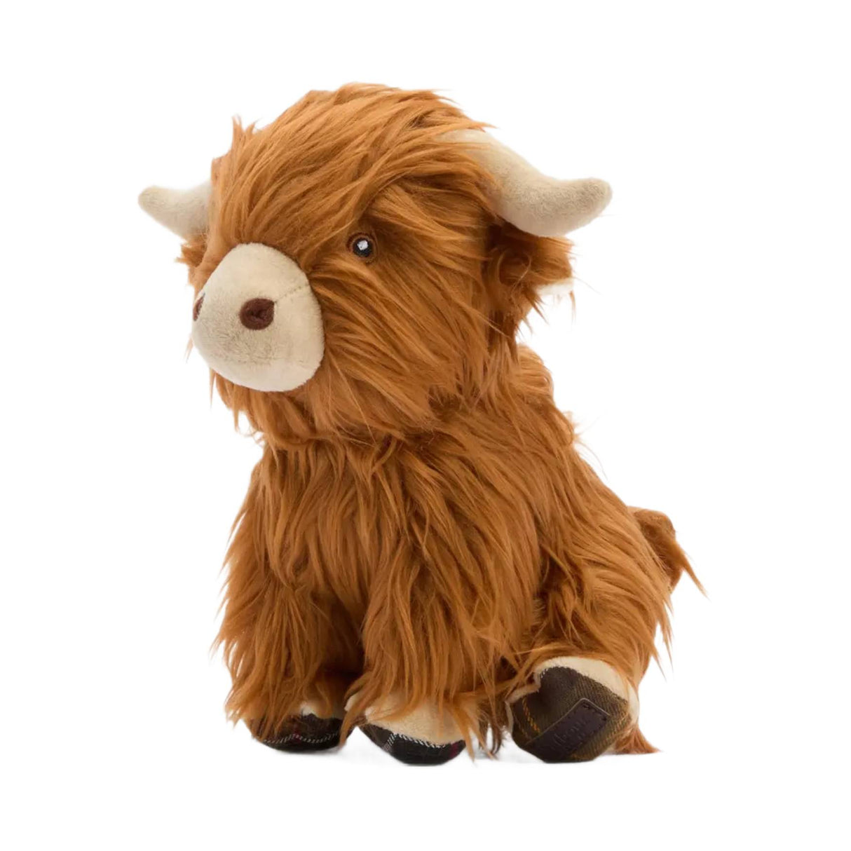 Barbour Highland Cow Hundelegetøj - Brown/Tartan