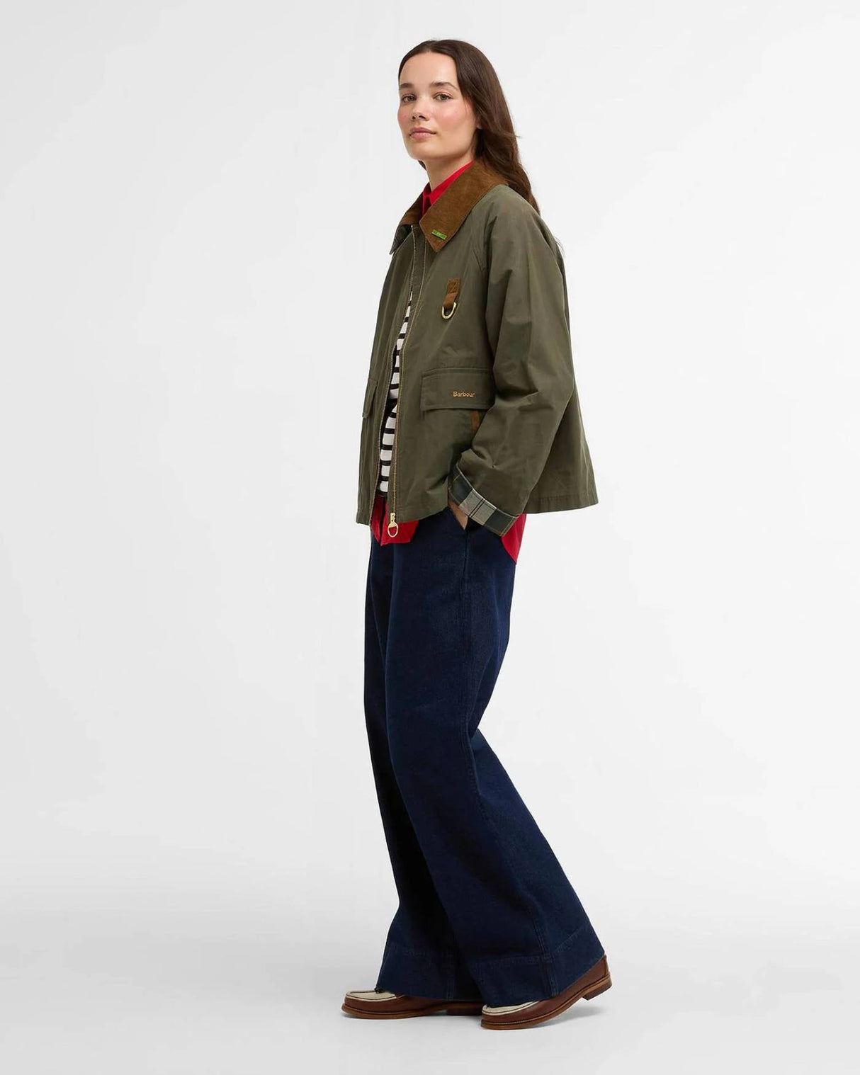 Barbour Icons Spey Showerproof Jakke - Dame - Ivy Green/Ancient
