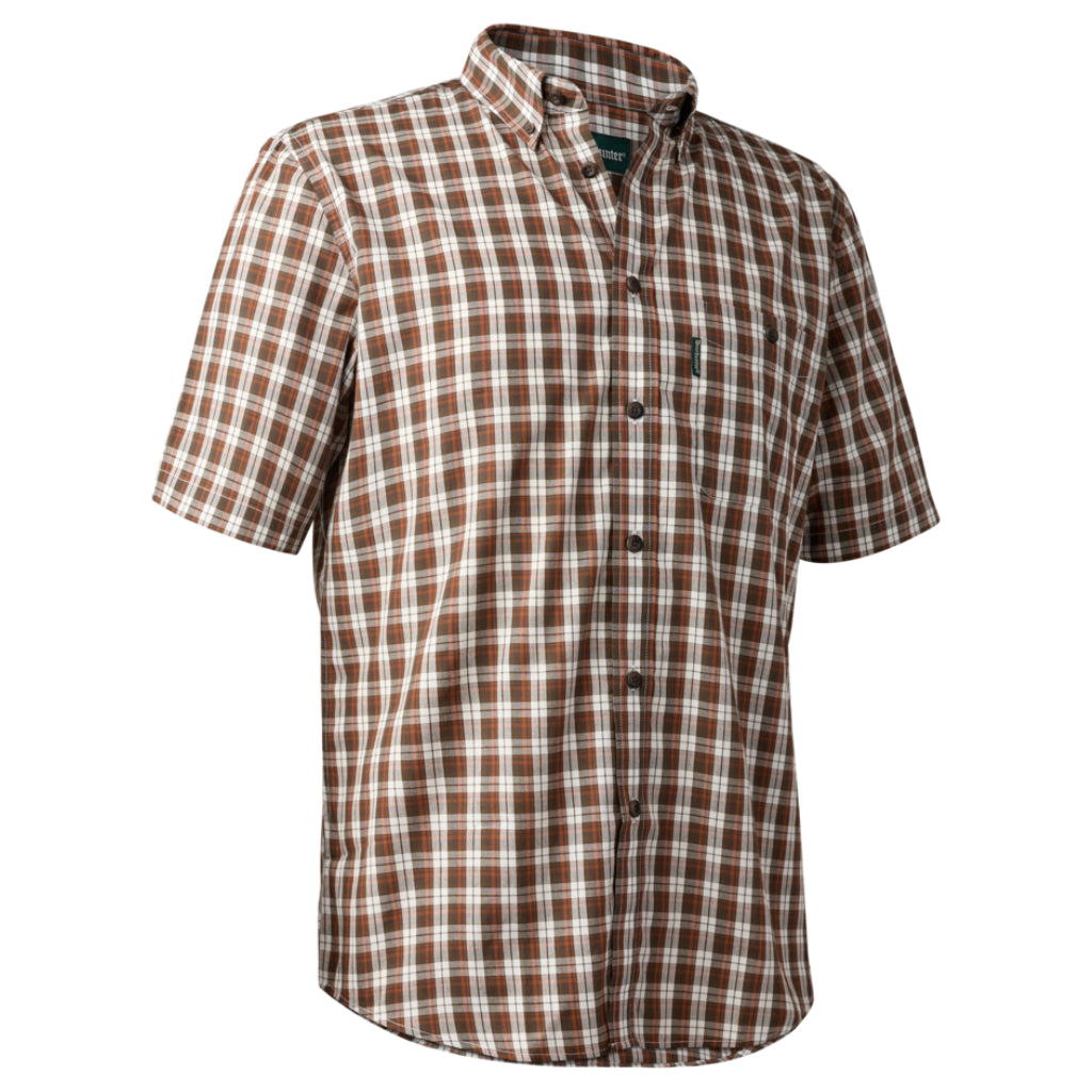 Deerhunter Jeff Skjorte S/S - Herre - Brown Check