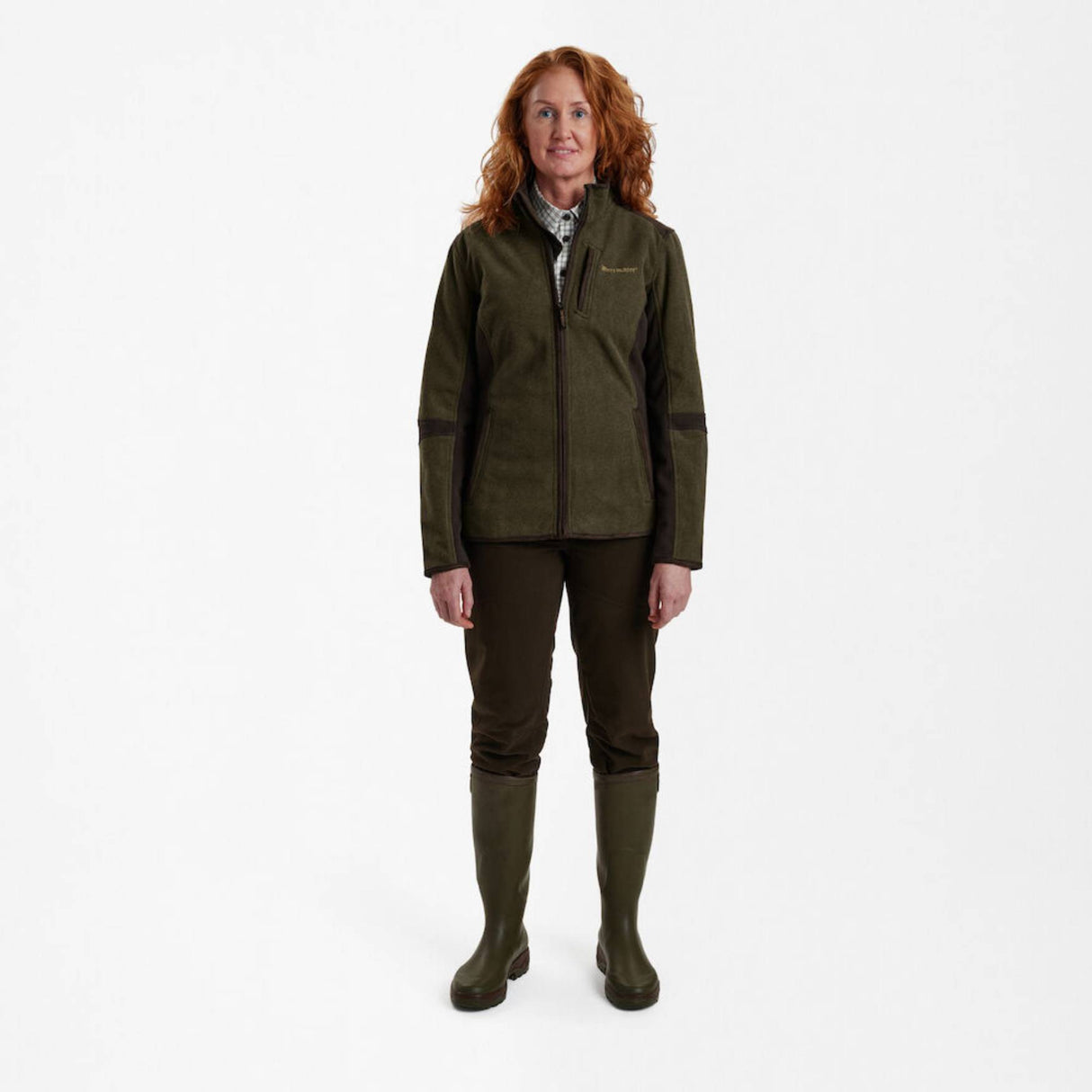 Deerhunter Lady Pam Bonded Fleecejakke - Dame - Graphite Green