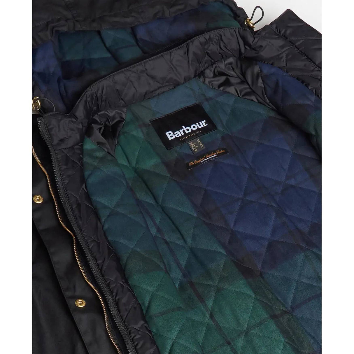 Barbour Long Cannich Wax W Jakke - Dame - Sort