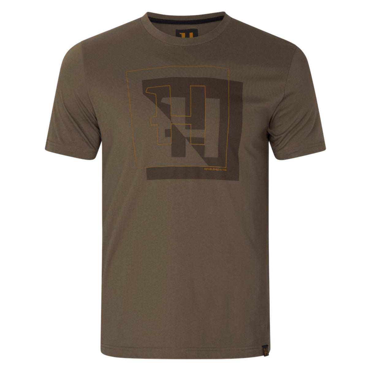 Härkila H-Logo S/S T-Shirt - Herre - Major Brown