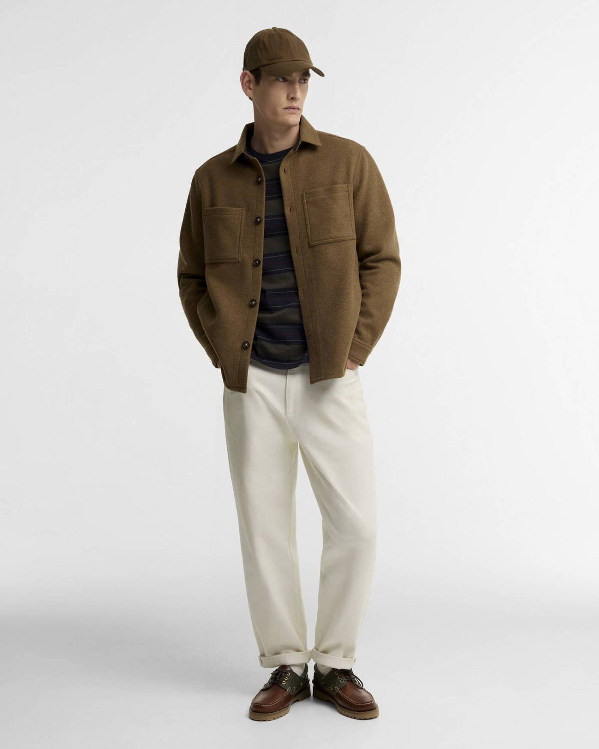 Barbour Marltown Tailored Overshirt - Herre - Sandstone