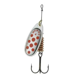 Mepps Aglia Decroree Spinner - Silver/Red Dots