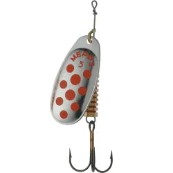 Mepps Aglia Decroree Spinner - Silver/Red Dots