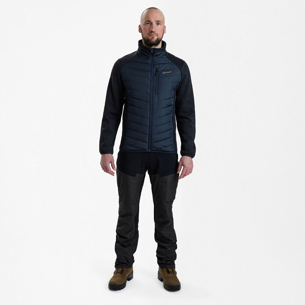 Deerhunter Moor Vatteret Jakke m. strik - Herre - Dark Blue