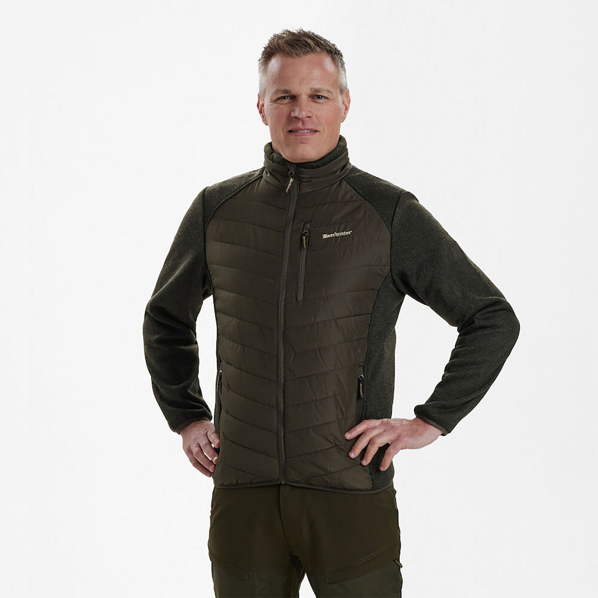 Deerhunter Moor Vatteret Jakke m. strik - Herre - Timber